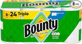 Bounty Paper Towels Select-A-Size, White, 8 Triple Rolls = 24 Regular Rolls