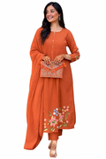 Women Ethnic Kurta Set for Festive Wear-D12